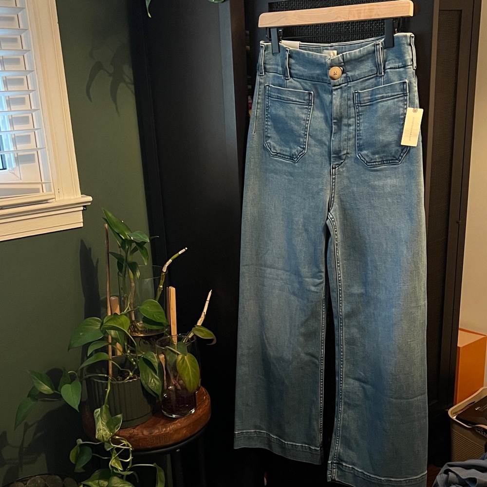 Maeve Light Blue Flare Jeans